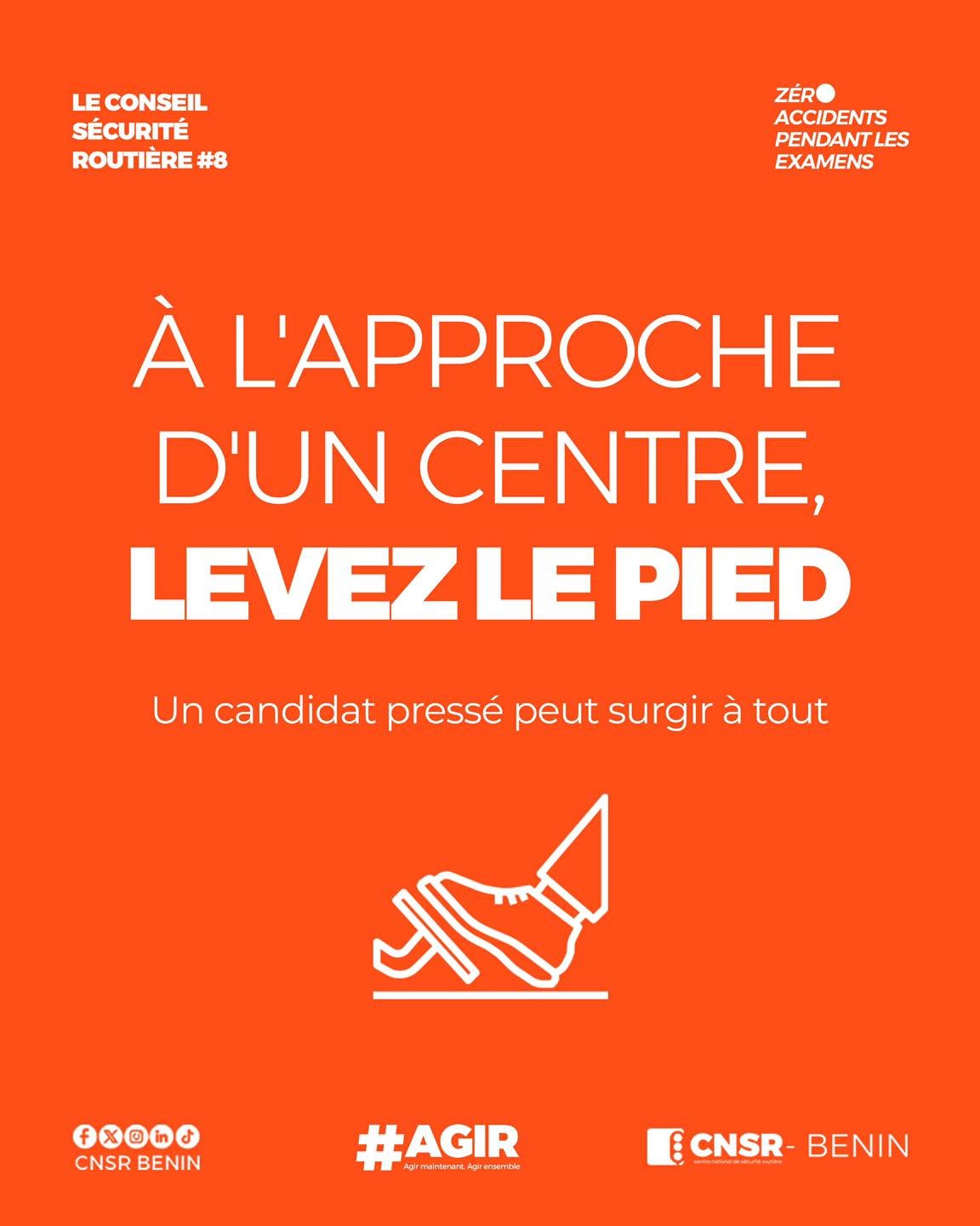 À l'approche d'un centre, levons le pied sur la vitesse