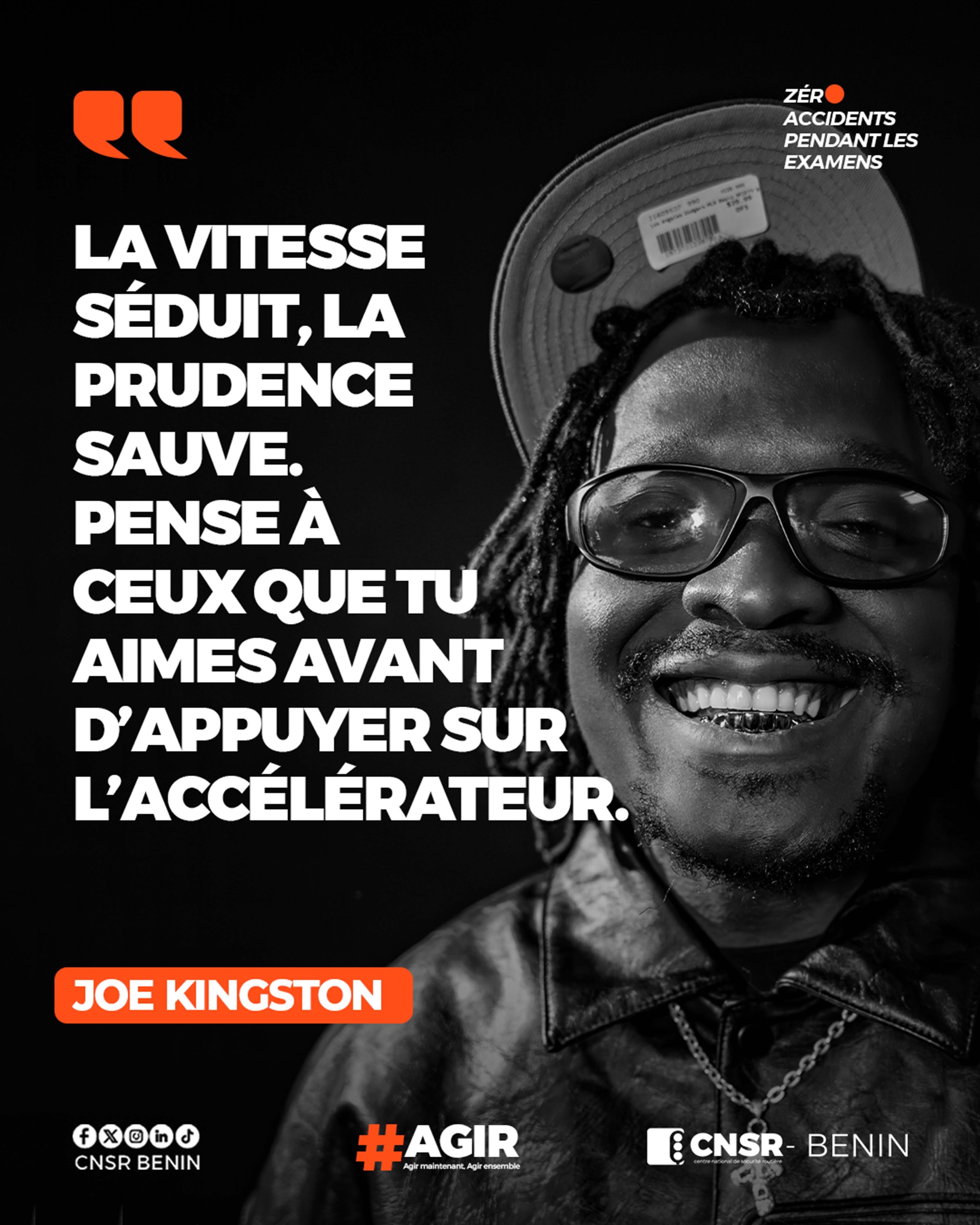 La vitesse séduit, la prudence sauve - JOE KINGSTON